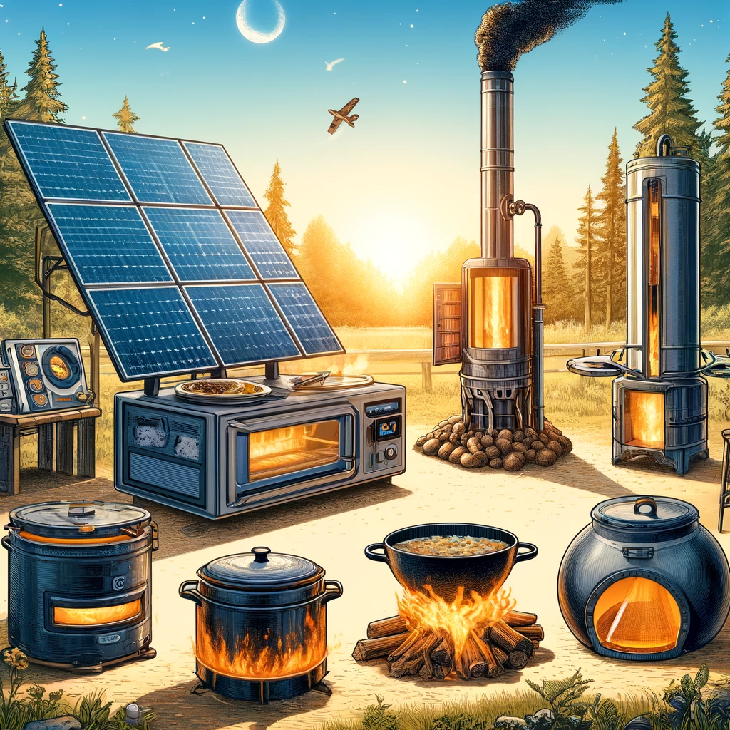 cooking off the grid, innovative methods, sustainable living